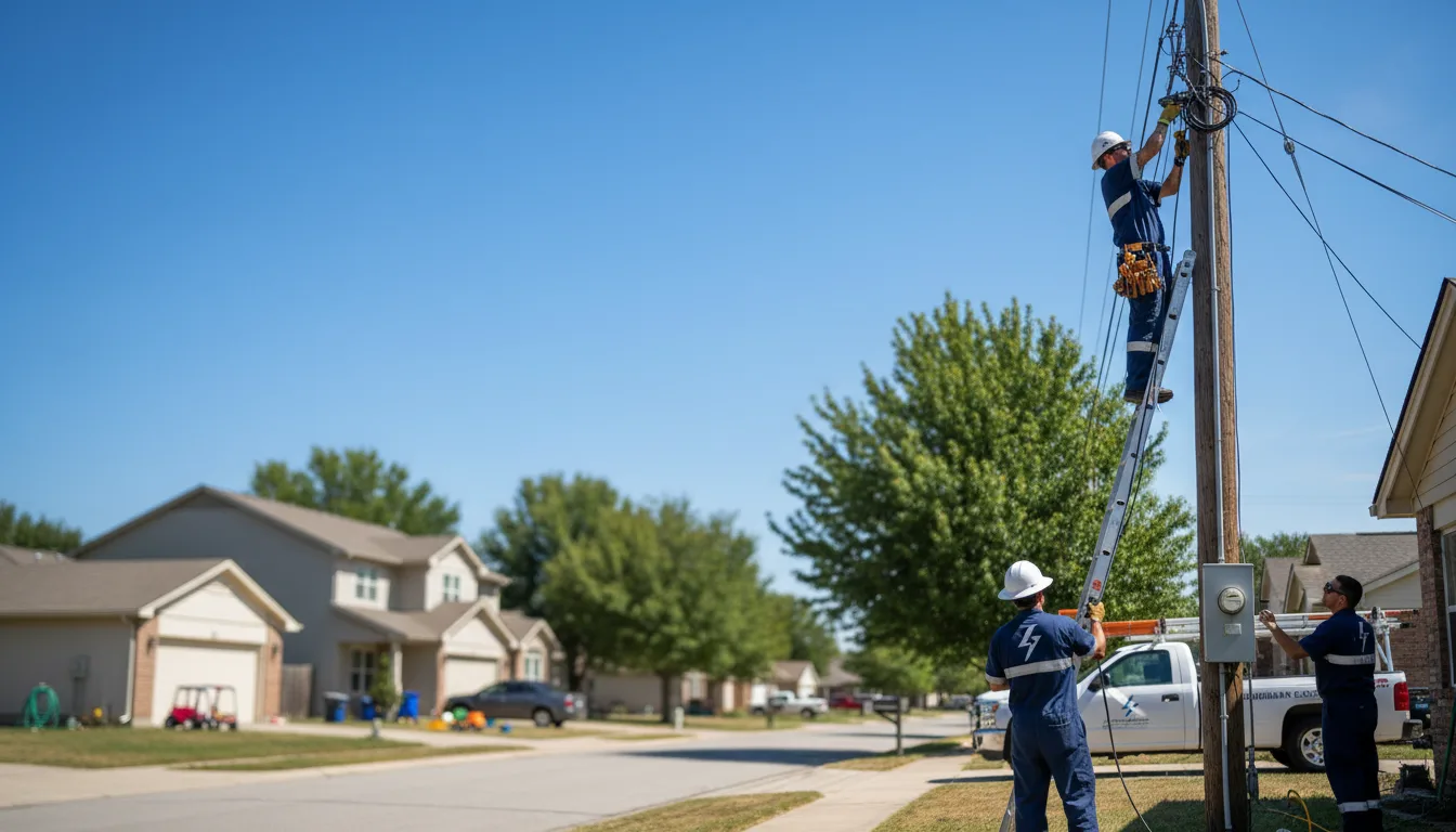 Residential electrician providing installation services in Markleville, IN
